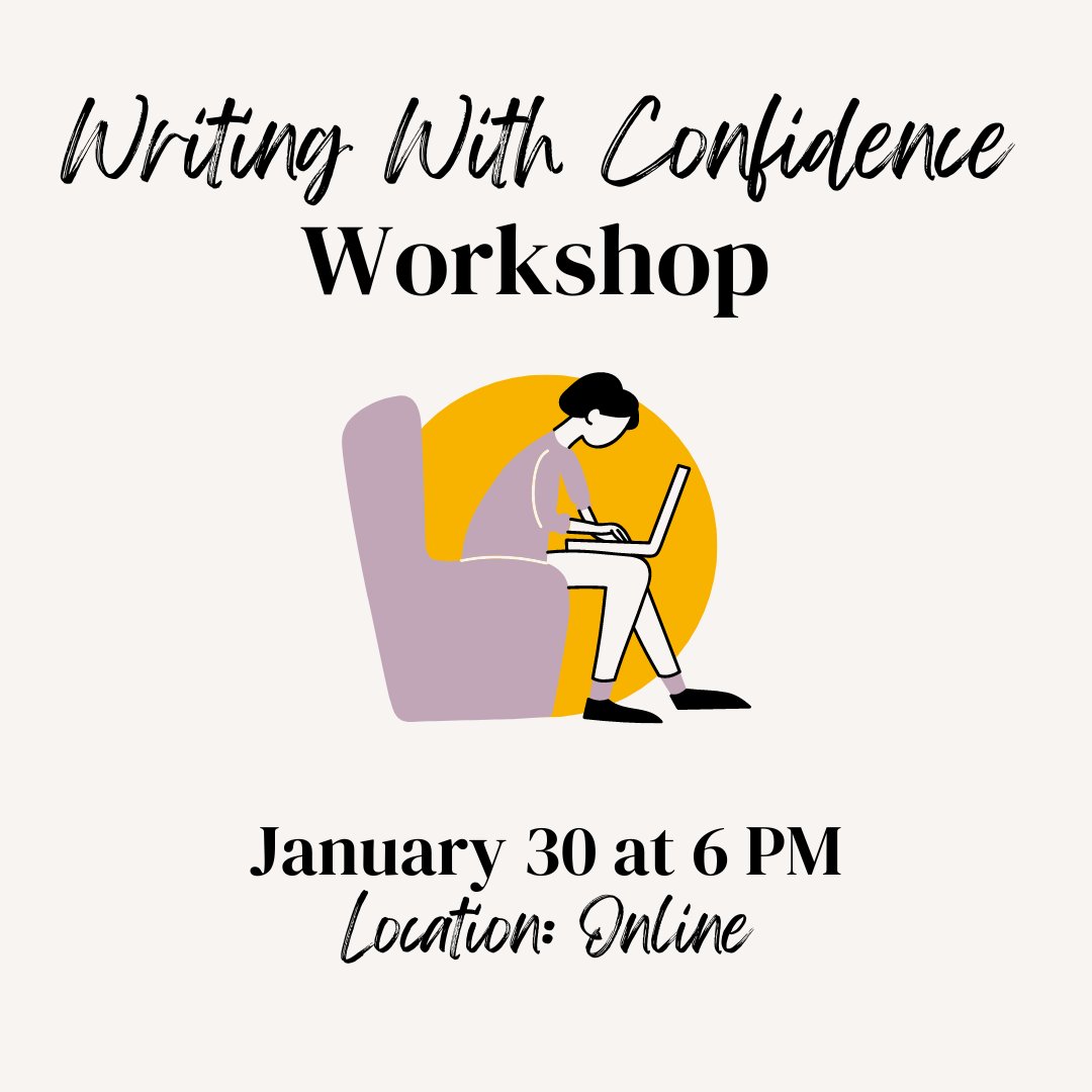 VCUWritingCtr's tweet photo. Check out this week's workshops!
-Writing With Confidence Workshop on Monday, January 30 at 6 pm
-Personal Statement Workshop on Tuesday, January 31 at 4 pm.

#vcu #virginiacommonwealthuniversity
#vcuwritingcenter #vcuwritestuff #vcurams #vcu2026
#vcu2025 #vcu2024 #vcu2023 https://t.co/gG0d8ThE8W
