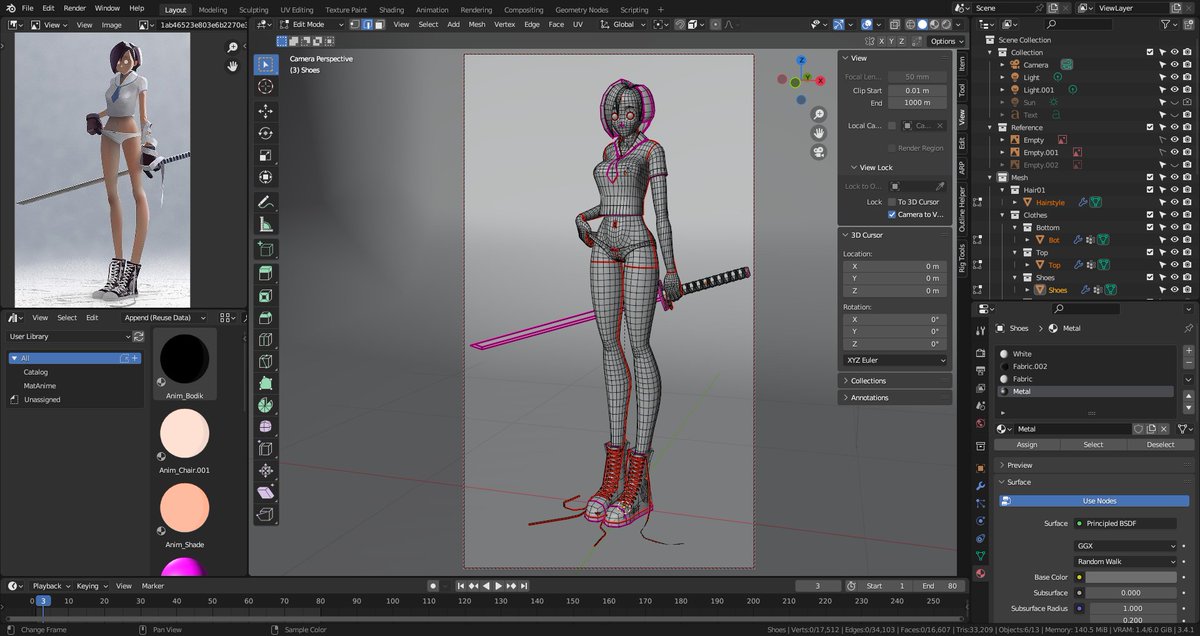 Shved04863754's tweet photo. Character author @migo1942 
Test render
#3D #3dart #Blender3d #rig #character https://t.co/mCYvIcEYya