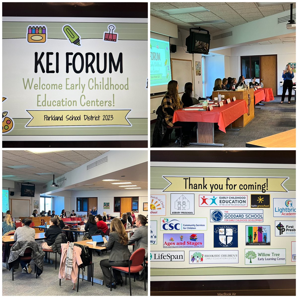Collaboration with our Early Childhood Education Centers around our KEI data. #parklandpride