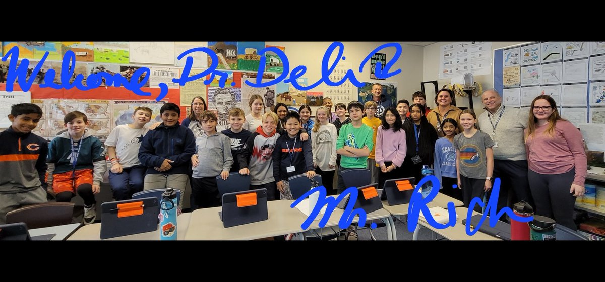 Rich_Attea's tweet photo. We had a lovely visit with Dr. Deli, the D34 superintendent today. 
#WeAreD34 @AtteaSchool https://t.co/rlBhhC3qVo