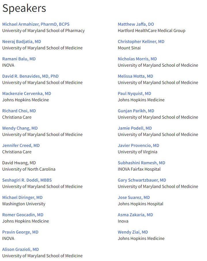 namorrismd's tweet photo. Whether you are looking to learn the basics (May 11) or master the cutting edge (May 12) the Mid-Atlantic Neurocritical Care Symposium curriculum is 🔥. Check it out! https://t.co/kuiCRDBwTJ
@HopkinsNCCU @hopkinsneurons @hopkinsneurosu @HopkinsNsurg @mdneurorads @UMDNeurosurgery https://t.co/29KEWres02