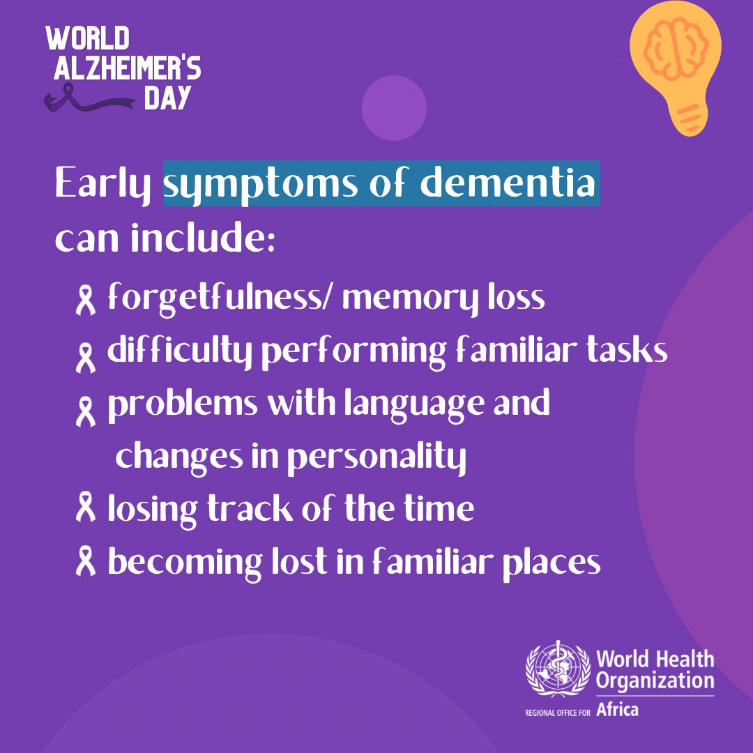 📢 There is currently no treatment available to cure #Alzheimers, so people must recognise the early signs. Early recognition means early mitigation and slowing the progression of the illness.