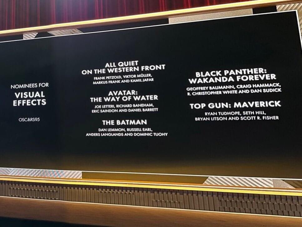 VFXSociety's tweet photo. Congratulations to all of the #Oscars nominees for Outstanding Visual Effects! #VFX https://t.co/PgKcj5Moeq