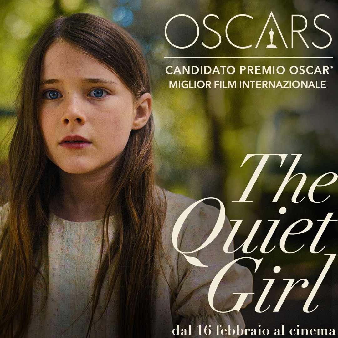 #TheQuietGirl è ufficialmente Candidato al Premio Oscar per il Miglior Film Internazionale. Dal 16 febbraio al cinema. #Oscars2023 #AcademyAwards