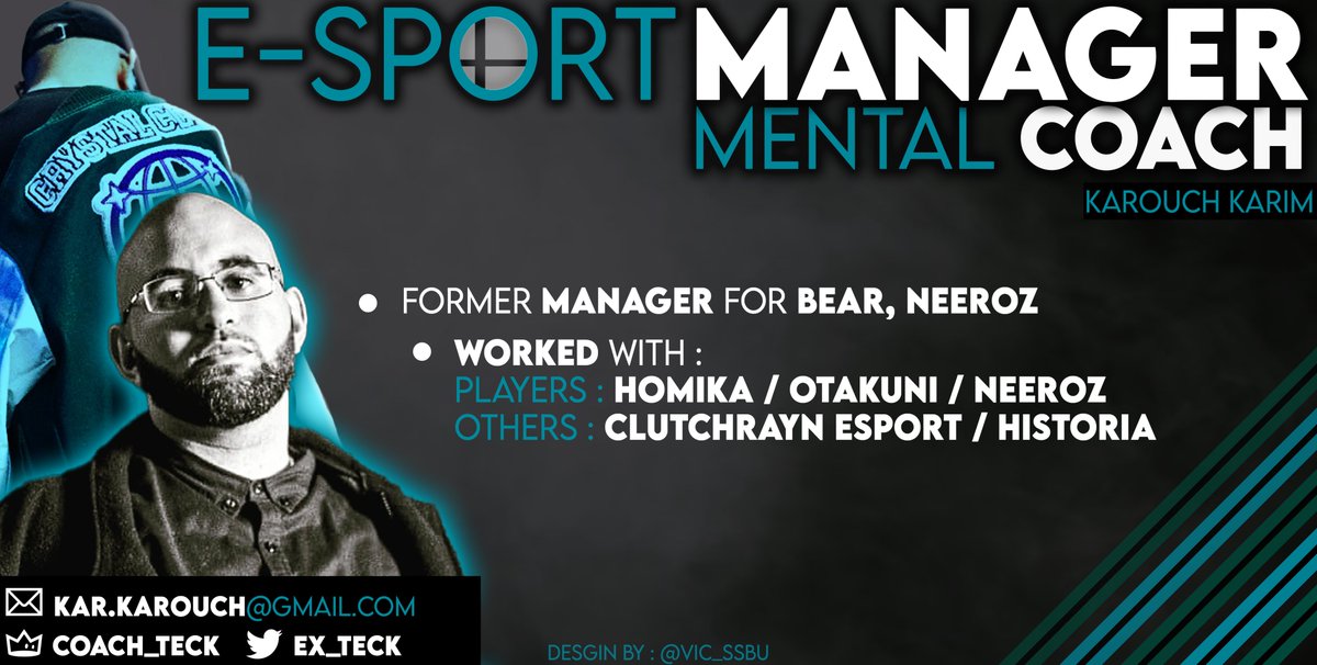Bonsoir, 

Mon contrat avec Historia étant terminé, me voilà désormais Free Agent.

Spécialisé dans le :
- Esport Management📈
- Mental Coaching🧠

Je suis ouvert aux propositions.

RT appréciés.