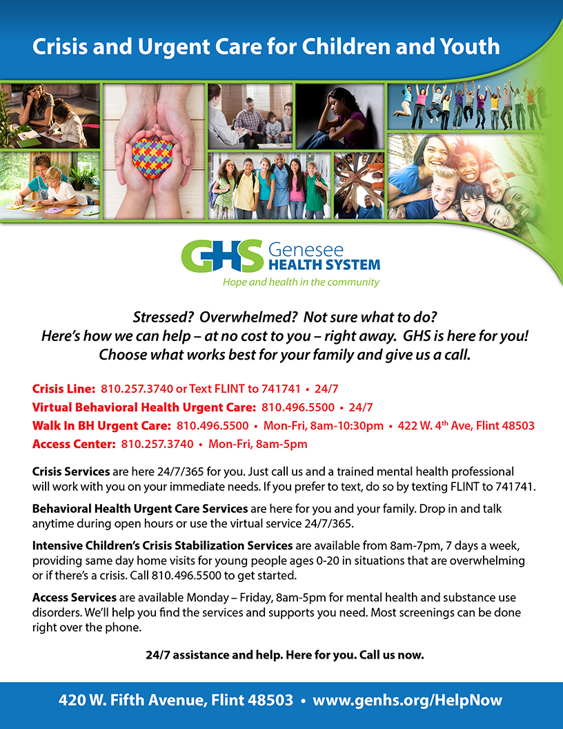 GenHealthSystem's tweet photo. Parents, if you are worried about your child's emotional or mental wellbeing, please reach out to us – we can help. GHS is here for you!

#GHSCares #mentalhealth #crisis #trauma https://t.co/O3lrqKgg3H