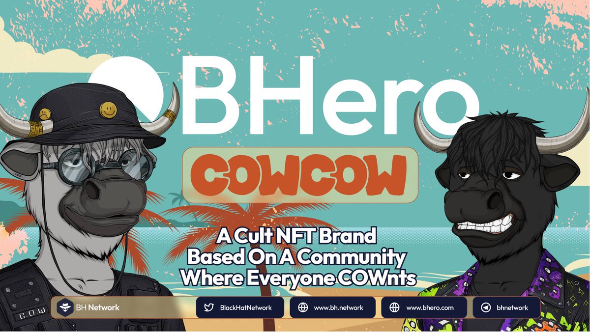 We are excited to announce the next <a href="/BHeroLaunchpad/">BHero - Crypto Launchpad</a> project, <a href="/wecowcow/">Cow Cow</a> - A multi-chain community NFT Brand expanding onto <a href="/MultiversX/">Multiversᕽ</a>. 👇

blog.bhero.com/bhero-x-cow-co…