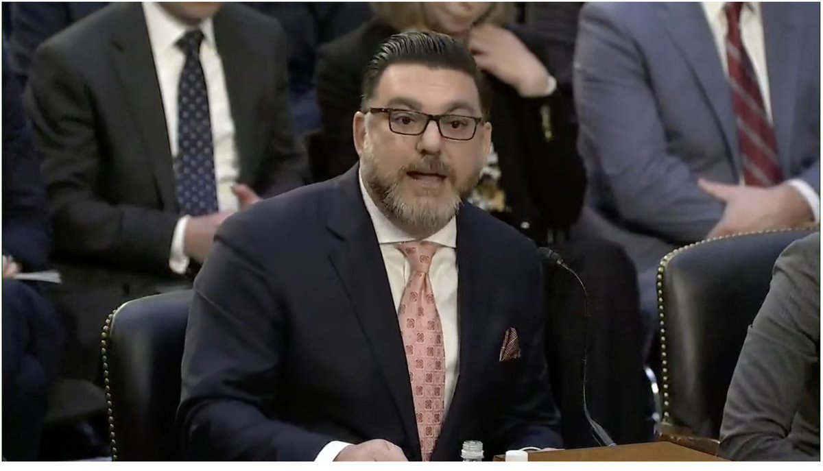 Brooke_Medina_'s tweet photo. Watching @salnuzzo of @JmsMadisonInst school the Senate on how ticket tech markets work and the appropriate application of the consumer welfare standard. https://t.co/FByX7QUpUP