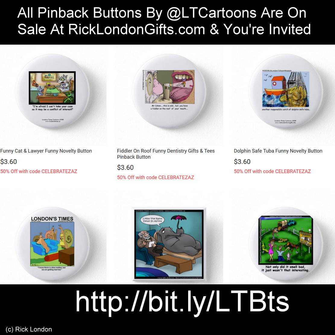 ricklondon's tweet image. Save 40% Now The #Funniest #Buttons anywhere (Google #1 ranked) @RickLondon #Gifts &amp;amp; #Cards #freepersonalization #worldwideshipping #hilarious #funny #silly #weird #pinbackbuttons
#funnybuttons #affordable #deals #giftsunder5 Use #Code #SPECIALGIFTZ @c/o bit.ly/LTBts