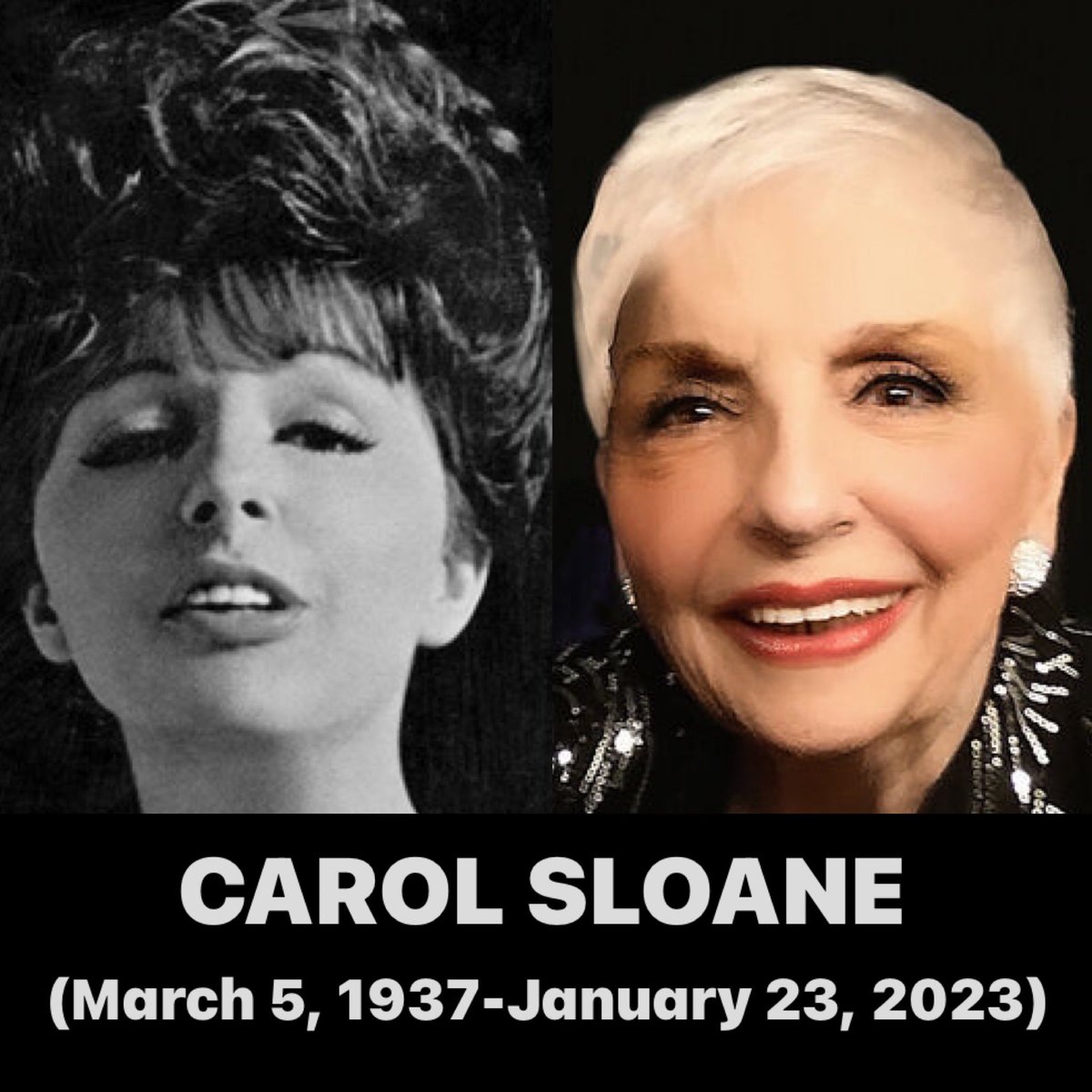 Rest In Peace, Carol Sloane 🎤
There will never be another you ❤️
#carolsloane #jazzlegend #thankyouforthemusic #RestInPeace