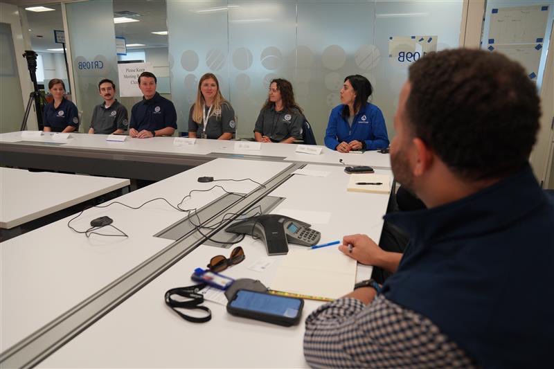AmeriCorps's tweet photo. #Spotted: @AmeriCorpsCEO met #AmeriCorps members in @fema Corps who assist with #Disaster recovery efforts after #HurricaneIan. They support hazard mitigation, assistance, &amp; more for survivors, helping the community rebuild. Find out more about FEMA Corps: https://t.co/axiFAuq1Oa https://t.co/GbEEf4QxL0