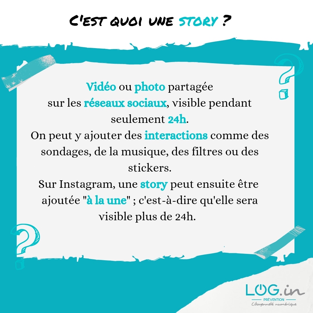 C'est quoi une story  ? 
#prevention #citoyenneténumérique #story #socialmedia #reseauxsociaux #instagram