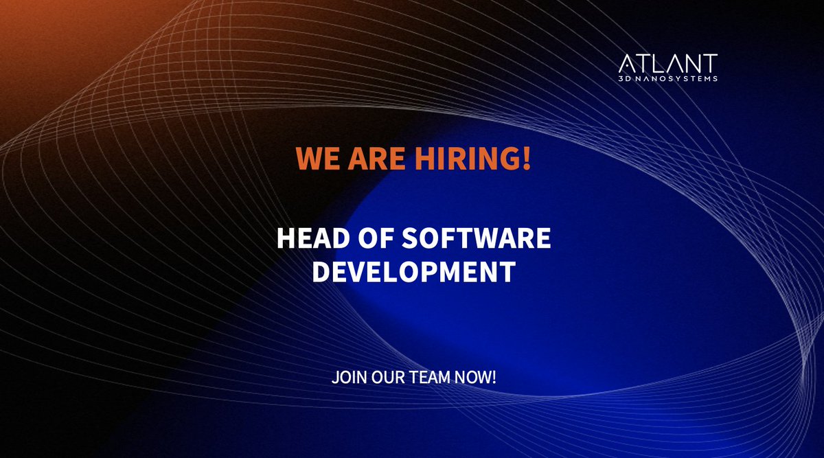 📢✨We are looking for a #HeadofSoftwareDevelopment to build and lead a team of developers to deliver cutting-edge #software #solutions for our line of #products🚀✨
Learn more about the position and apply here👉
eu1.hubs.ly/H02GlvK0

#atlant3d #hiring #software