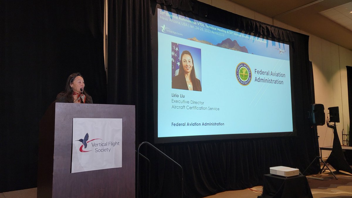 idealmagn3t's tweet photo. ElectricVTOL: RT @VTOLsociety: Liriu Liu, the @FAANews Executive Director of the Aircraft Certification Service (AIR-1), gives insights into the FAA's safety mandate and how to support the innovative advances of #helicopters, #AutonomousVTOL &amp; #ElectricV… https://t.co/njXpMVHu0q
