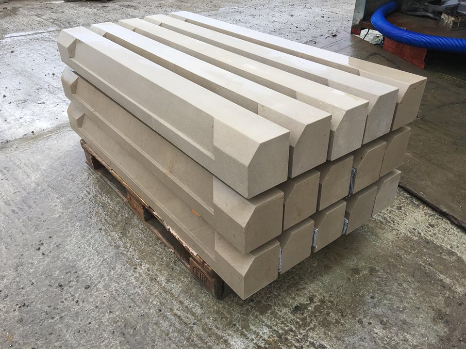 New stone heads, cills, jambs, quoins made to measure..Standard size square sections in stock..Give us a call, send an email for a quote for all your building needs.  Yorkshire family company - WE LOVE STONE.