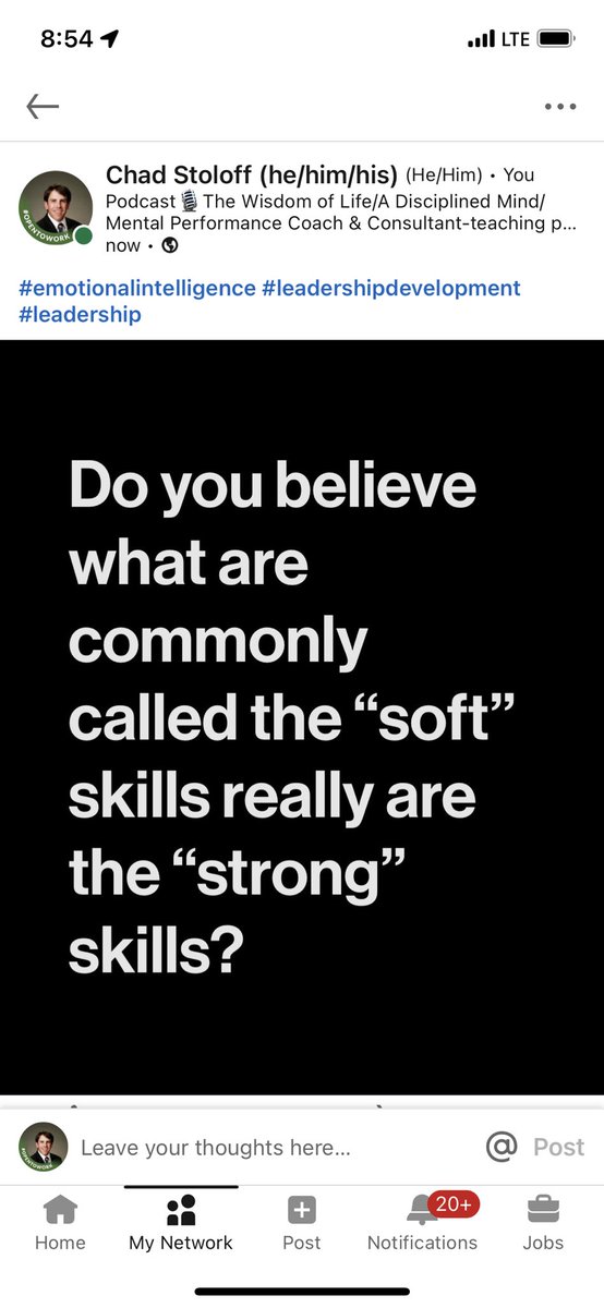 ChadStoloff's tweet photo. #emtionalintelligence #leadershipdevelopment #leadership #beliefs https://t.co/fUVo7cSglY
