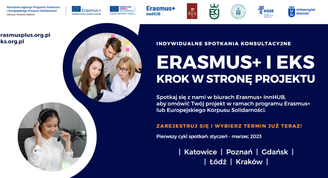 Centra Innowacji #ErasmusPlus InHUB zapraszają na indywidualne konsultacje wszystkich, którzy chcą pracować nad własnymi projektami😀 Od stycznia do marca nasi eksperci czekają w aż 5 miastach Polski➡️ erasmusplus.org.pl/aktualnosci/ko…
