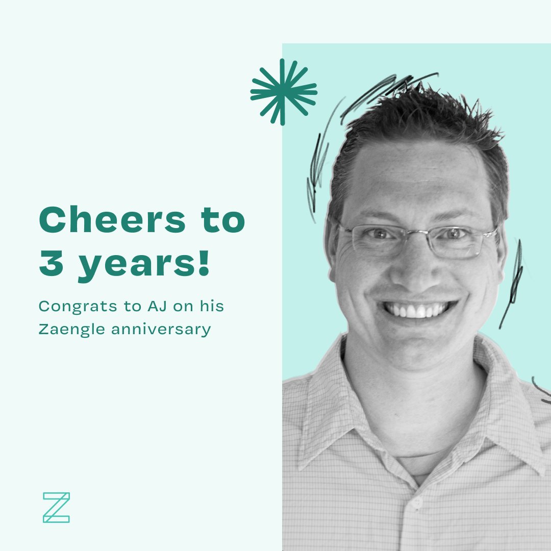 Where would the Zaengle team be without <a href="/ajp/">AJ Penninga</a>'s dad jokes?

Thankfully we don't have to imagine it. (phew)

Congrats to AJ on 3 years as a Zaengster!
