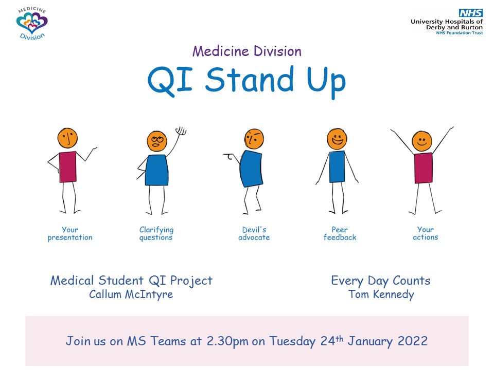 AklakC's tweet photo. QI 'Stand Up' session today with our two brill presenters getting peer feedback on their QI programmes #everdaycounts #MedStudentAssistants

We used action learning sets to support learning 👇 @DonaldAJCraig1 @timgrocott1 @SasaStevenson @lizzie_starkey 

Thanks @HampsonJude https://t.co/UiteNkVmCe
