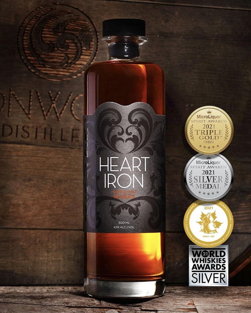Heart Iron Whisky is Back!

Our first release of 2023! Aged four years at the Distillery in Hungarian Oak barrels. This bottling of our Heart Iron Single Malt Whisky has rich notes of baking spices to go with its gorgeous colour.

It's the perfect libati… instagr.am/p/CnzVqilPea1/