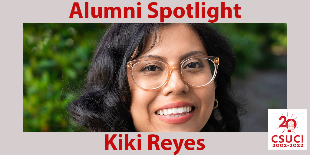 csucialumni's tweet photo. A passion for storytelling has driven #CSUCI alumna Kiki Reyes since she was a child growing up in Santa Barbara. She now shares the stories of students, alumni, faculty and staff as a university media relations manager. Read her story at https://t.co/C3Uu6w3iaR. https://t.co/3k3CpLHebW
