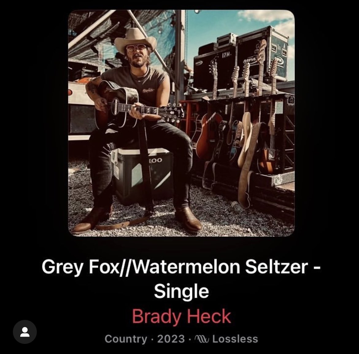 brady_heck's tweet photo. This ole boy has new music out on Spotify today! Give Grey Fox and Watermelon Seltzer a listen! https://t.co/YxL37E3Jji