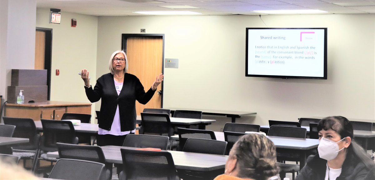 ECISD_Bil_ESL's tweet photo. Thank you, @DrSMercuri, for the amazing "Making Cross-Linguistic Connections in the Dual Language Classrooms" PD. ππβ€οΈππ #MakingLanguageVisible #LevelingUp #BiggerBolderBetter #Prek #Kindergarten #Bilingual #DualLanguageRocks https://t.co/OnEKybO3vI