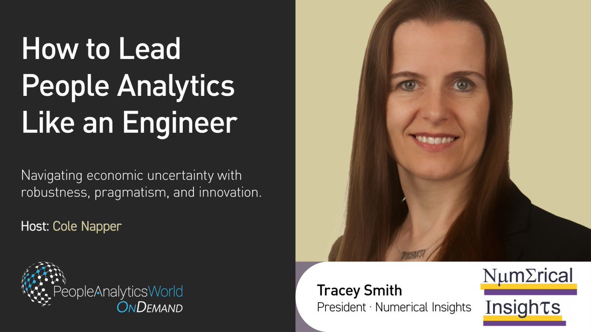 This week at #PAWorld, Cole Napper &amp; Tracey Smith (Numerical Insights) discuss leading #PeopleAnalytics like an engineer. Sign up to watch this fascinating conversation on ensuring People Analytics is a robust &amp; valuable business partner: linkedin.com/video/event/ur…
#HRanalytics #HR