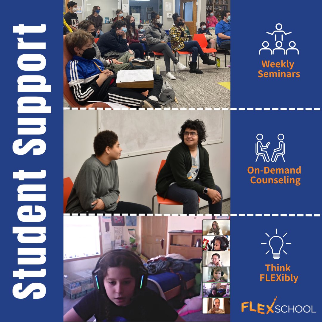 flex_school's tweet photo. #SELsupport at FlexSchool empowers #gifted and #2estudents to navigate their emotions, forge meaningful relationships, and strengthen their sense of community 💙🧡 Learn more at https://t.co/cl0ATXpK9f https://t.co/8cWmyJsJfO