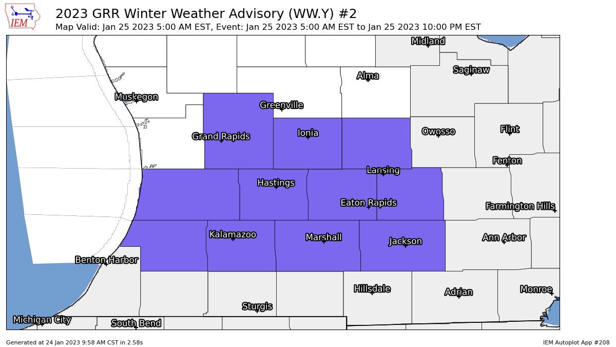 Ellen Bacca on Twitter "A Winter Weather Advisory has been issued for