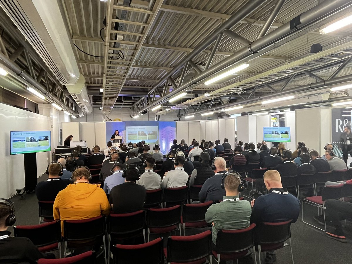 GreenBestLtd's tweet photo. A hugely successful seminar by @DaisyGreenBest on NPKs and Choosing Your Fertilisers at @BIGGALtd BTME. Thanks to all who attended, swing by our stand in Hall 1 to follow up.
#turf #turfcare #professionalturf https://t.co/ttsCxBEpba