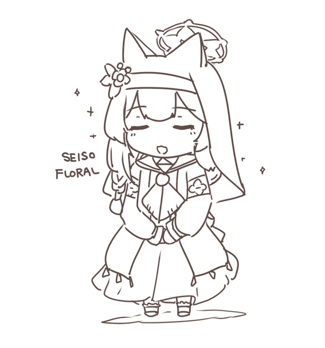 心を落ち着ける為にシスターマリーを描きましょう 