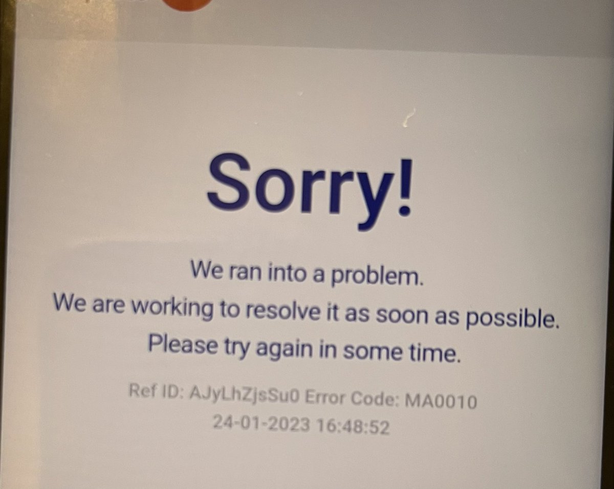AakashKMisra's tweet photo. @AccentivIndia from last 48 hrs getting the same error. Please assist https://t.co/ZzJwKTwAl5