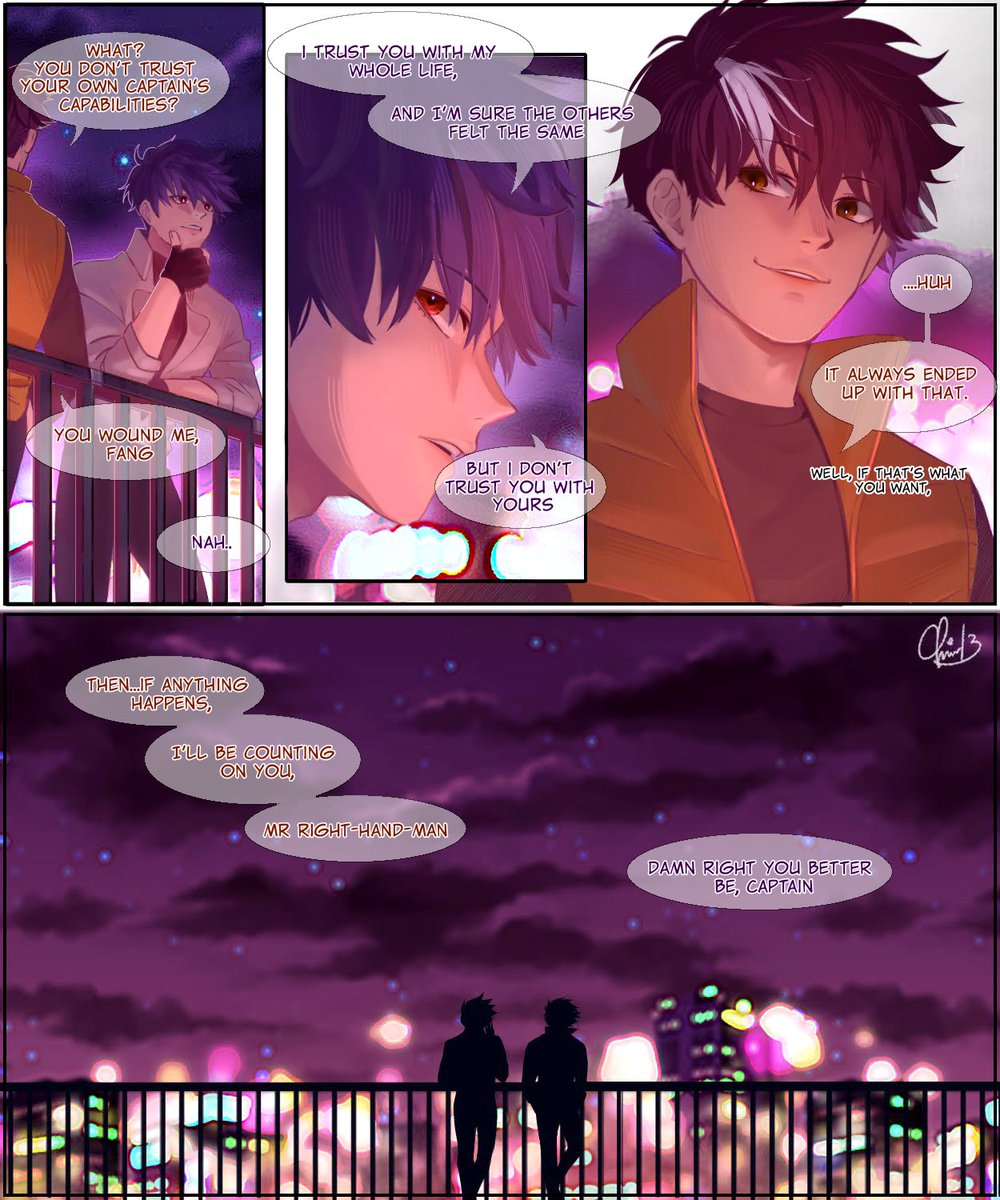 Trust and loyalty
•
•my fav duo
•
The first page is my recent artstyle and the second page is my old artstyle from ancient days...
#boboiboy #fang