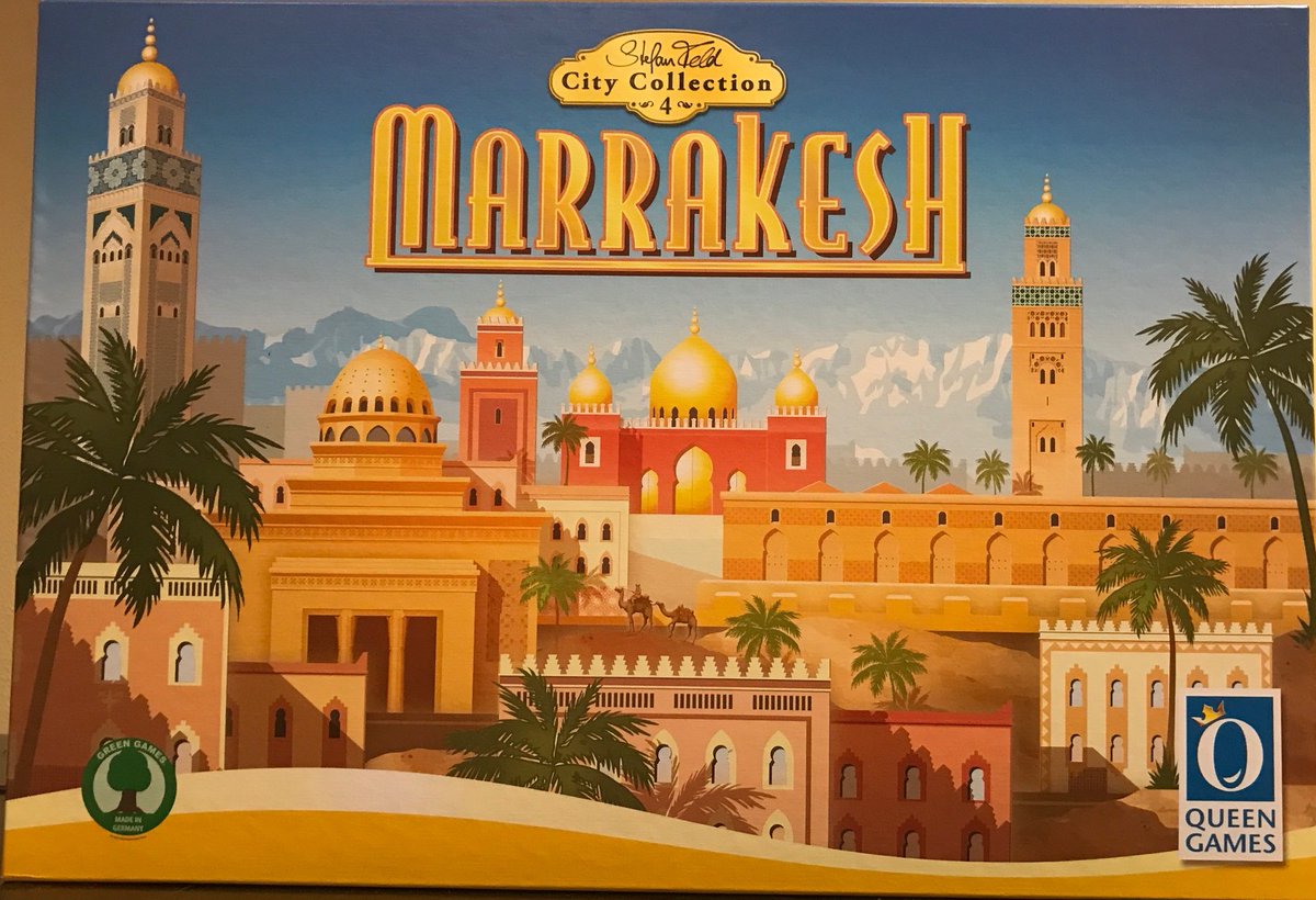 Spielfritte's tweet photo. Üppig, opulent &amp; voll mit Zeug. In Marrakesh, @spiele_feld @real_QueenGames steckt allerhand Spielmaterial &amp; Spiel drin.
Ich schaue heute auf das Würfelturm-Spiel #Marrakesh Wenn Du mehr erfahren willst, folge dem blauen Keshi.
https://t.co/27ff2wWHmQ https://t.co/9ynOCeE4dj