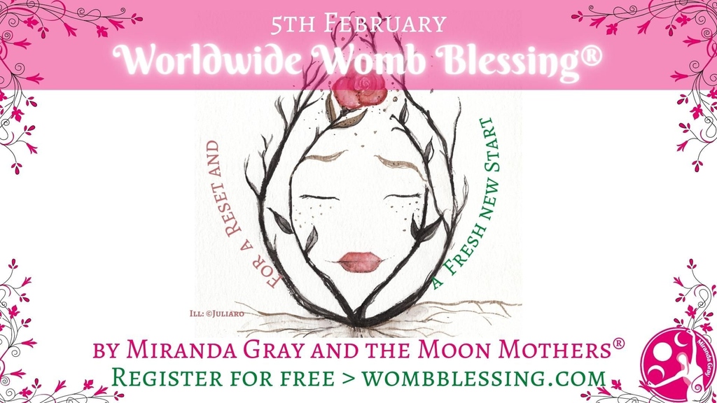 wombblessing's tweet photo. The reminder email for the next Worldwide Womb Blessing on February 5th has now been sent to the entire Womb Blessing Community. If you haven’t yet seen it, please check your ‘spam’ folder.
Register now: https://t.co/UJDyalDmui.
#worldwidewombblessing #moonmothers #mirandagray https://t.co/XLIDLwf6Ac