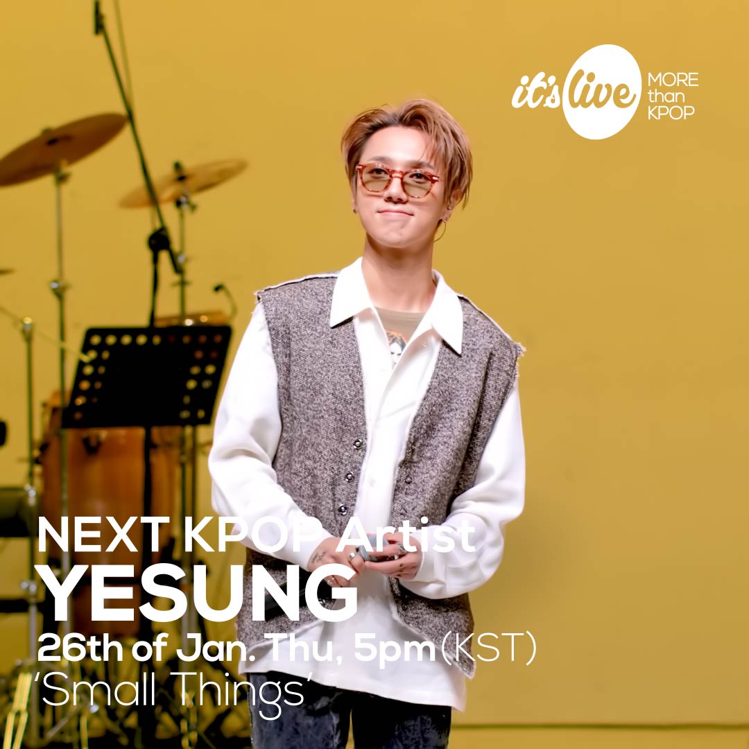 itsLIVEofficial's tweet photo. <COMING UP NEXT>
#예성 - #Small_Things
#YESUNG - Small Things
@SJofficial

#잇츠라이브 #KPOP #itsLive https://t.co/7Hc3zMkKX2