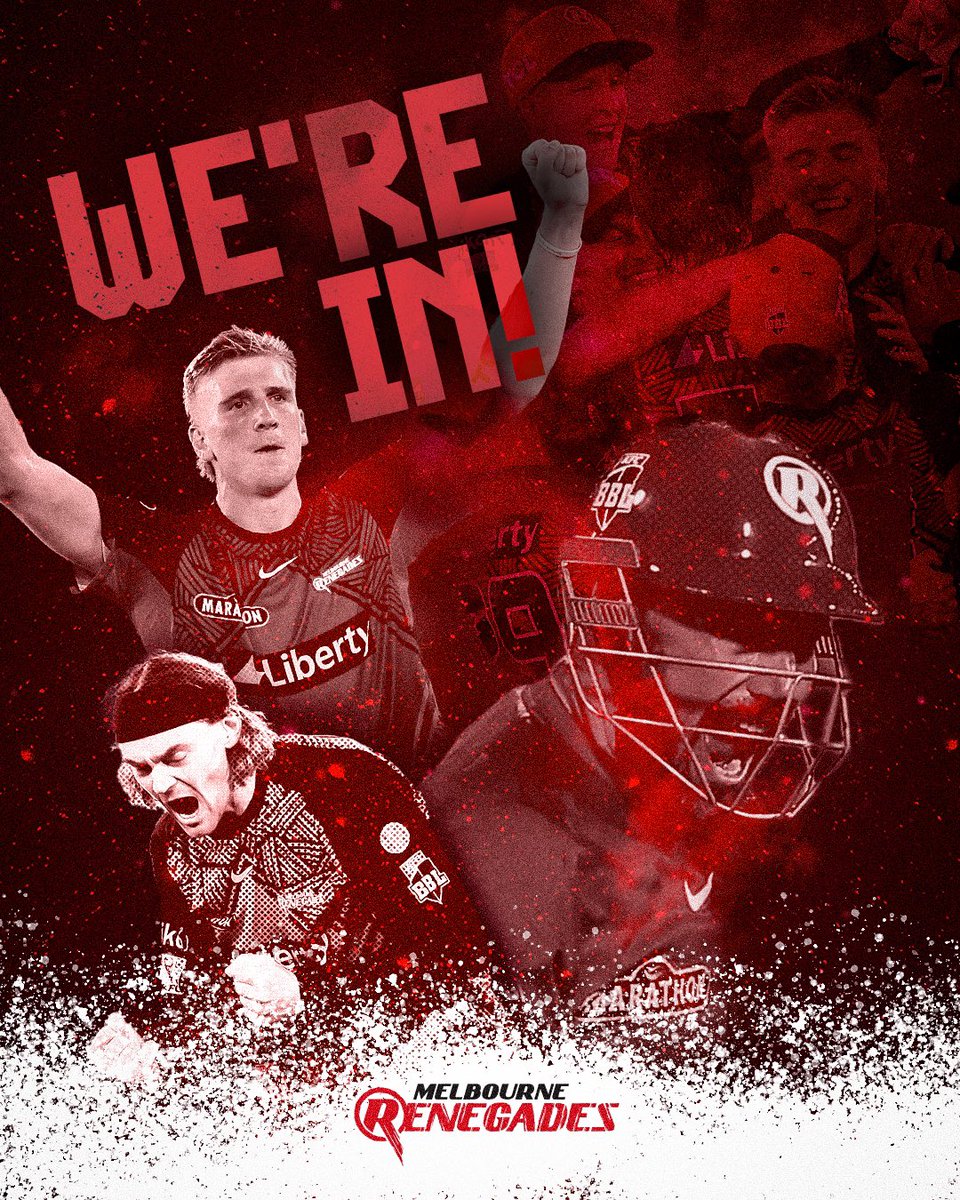 FINALS BOUND ❤️ 

#BBL12 #GETONRED