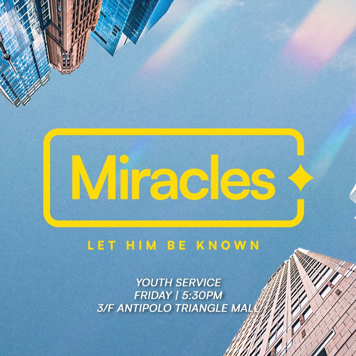 ENCAntipolo's tweet photo. Hello, ENC Antipolo Fam!!

We will not stop praying and believing God for the miracles that He will do in, through, and for us this year!

Samahan kami ulit sa January 27, Friday as we resume our YOUTH SERVICE!

Invite your friends and classmates!

#Miracles #ENCampusAntipolo https://t.co/PeaHnbVCka