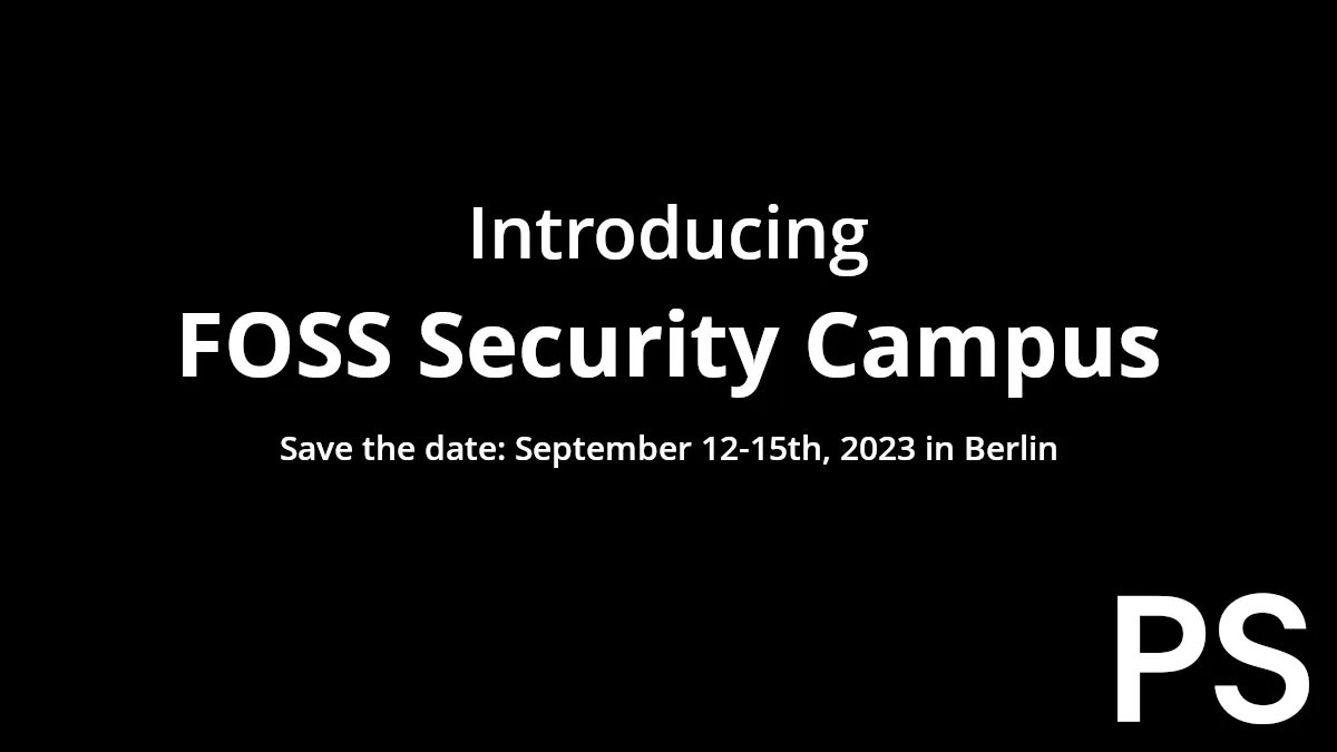 We will launch a new conference this year! FOSS Security Campus will provide a platform for discussion and education on #FOSS and #OpenSource IT-Security. Join us September 12-15th in Berlin, follow <a href="/FOSSecurity/">FOSS Security Campus</a> and visit our website for more information! foss-security-campus.de