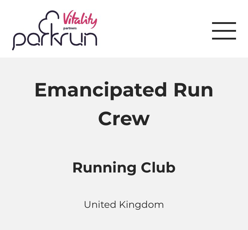 Emancipated Run Crew just got listed as a running club on <a href="/parkrunUK/">parkrun UK</a> 

Just need all our runners to update their profiles and join our group

🏃🏾‍♂️ parkrun.com/profile/

🌳 #loveparkrun #parkrun #EmancipatedRunCrew #run #running