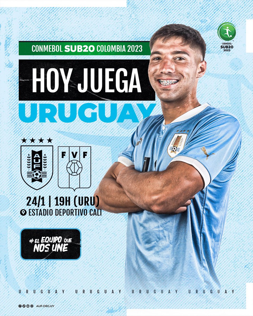 AUF - Selección Uruguaya de Fútbol - 🇺🇾 ¡𝙃𝙊𝙔 𝙅𝙐𝙀𝙂𝘼