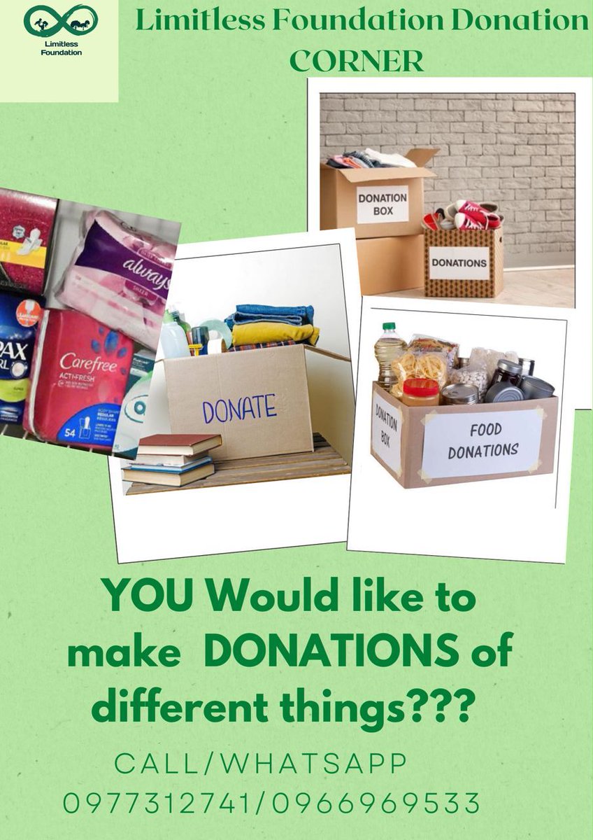 LimitlessFDN's tweet image. Would you like to make donations of different things please reach us 
0977312741/0966969533 WhatsApp