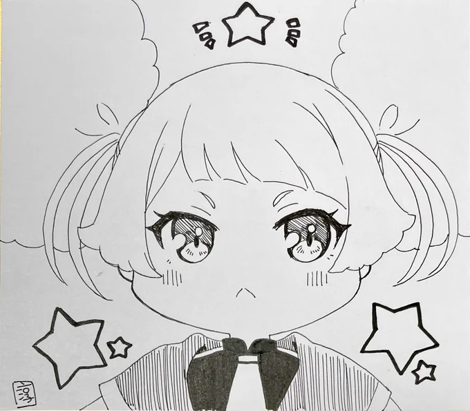 今日のアナログイラスト68日目はチュチュ先輩! 