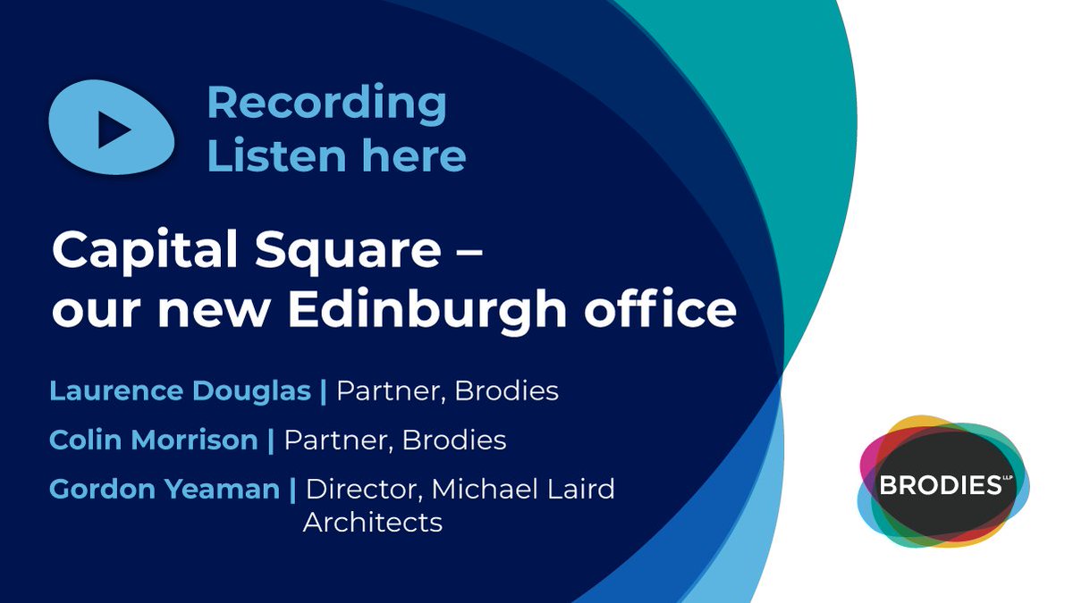 As we celebrate one year in our new Edinburgh office at Capital Square, we discuss the key aspects of the move and offer learnings for other occupiers seeking space. We're joined by the lead architect from @MLA_Ltd 

bit.ly/3DbBrJW