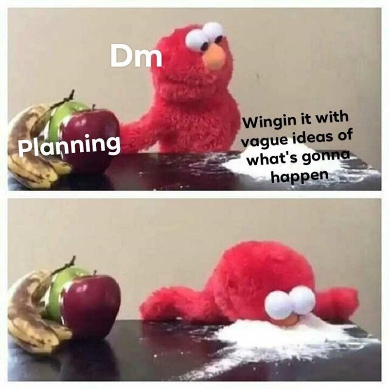 NerdCastle's tweet photo. This also makes the campaign 10x more fun
If you enjoy this sort of content please consider sticking around by giving us a follow ^ ^
#DungeonsAndDragons #DnD #DnDFail #DM #DungeonMaster #NerdCastle #NerdCastleStore #Meme #TTRPG #TableTop #WingingIt https://t.co/ssWHEQrmgE