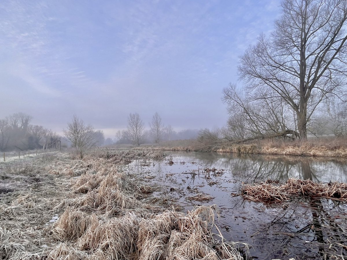 Another chilly walk this morning, this time along the River Wensum at Taverham… #Norfolk @WeatherAisling @ChrisPage90 @StormHour @metoffice #loveukweather @visitnorfolk