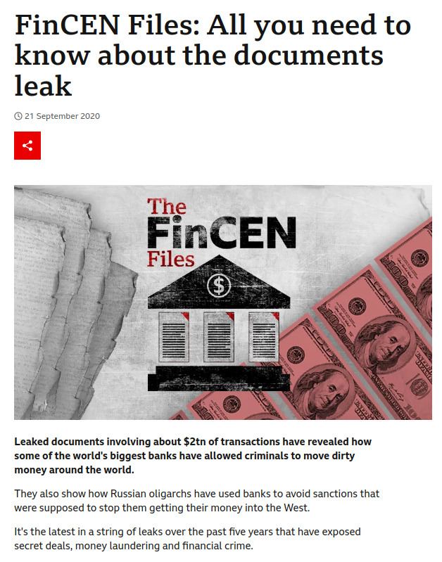 #FinCENfiles Vuil geld stroomt naar de machtigste banken ter wereld.
.dw.com/en/fincen-file…
.wsj.com/articles/lawye…
.trajectory.substack.com/p/trajectory-2…
.buzzfeednews.com/article/jasonl… 
.occrp.org/en/asset-track…
.bbc.com/news/uk-542261…