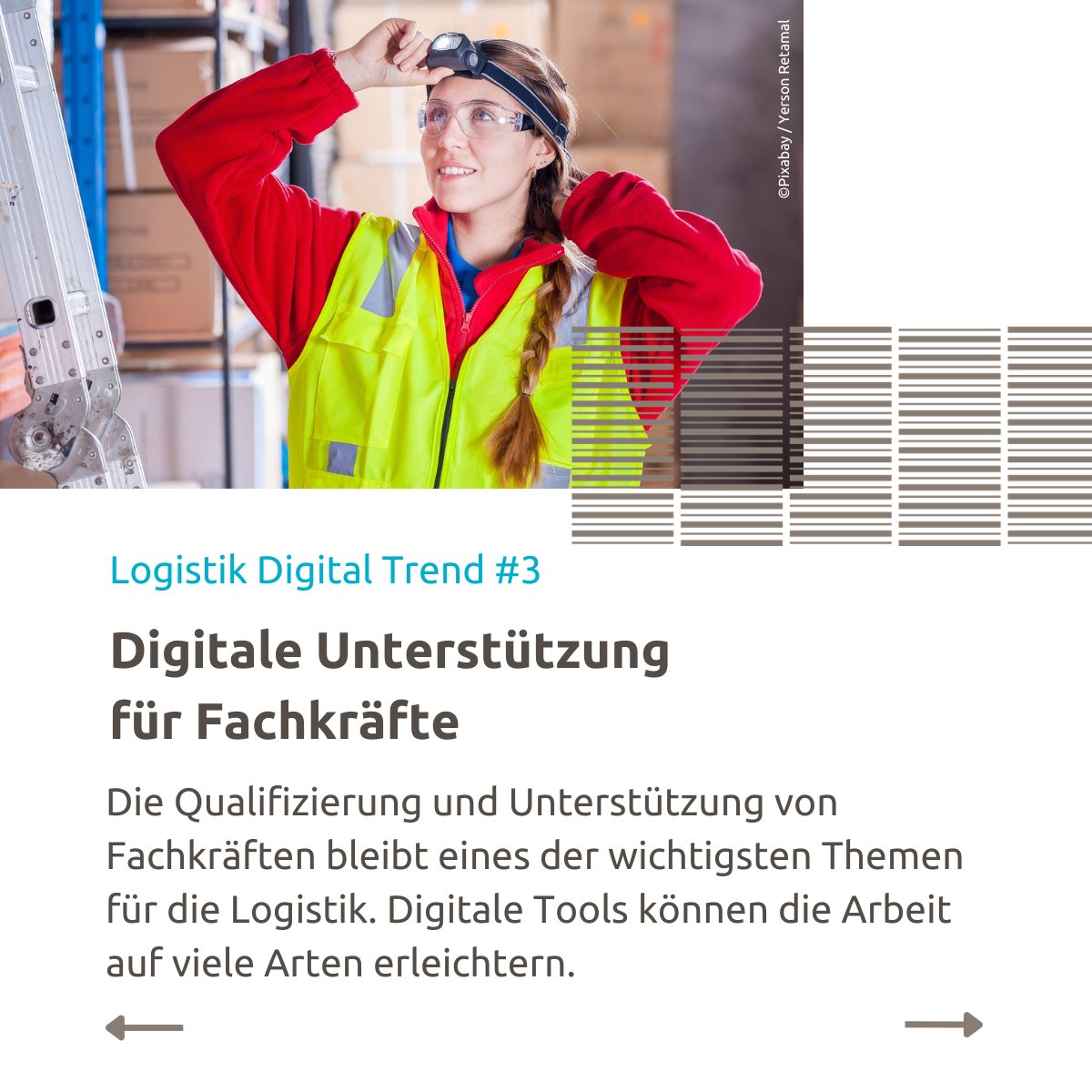 HECGmbH's tweet photo. Welche #Trends beein­flus­sen 2023 die #Logis­tik? Wir stel­len sieben digi­tale Trends vor, die Logis­ti­kern neue Chan­cen bieten: https://t.co/4PLZY8NZyT
#prozessoptimierung #kooperation #nachhaltigkeit #fachkräfte #lieferkette https://t.co/aLWiLWlkOW