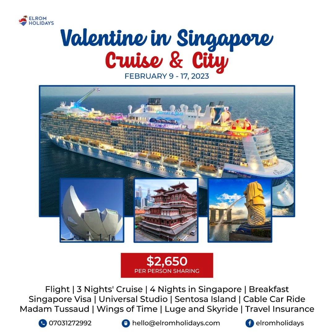 ElromHolidays's tweet photo. Do you know that it's just 21 days to Valentine?

In case you are yet to decide on where to spend your valentine, here are some deals for you. https://t.co/zWcAawRkxi